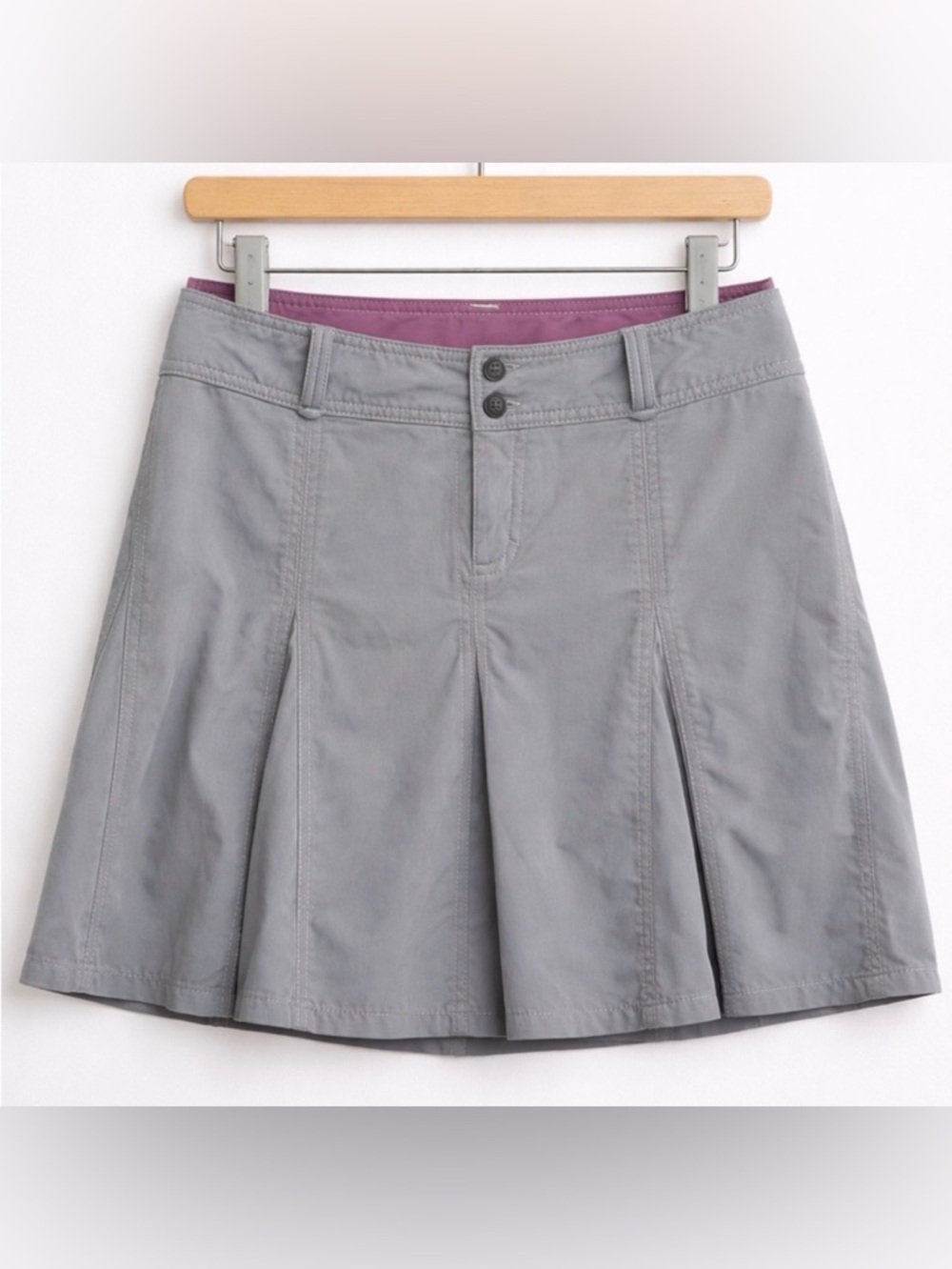 Athleta Gray Golf Skirt Pleated Athletic Tennis Skirt Size 6